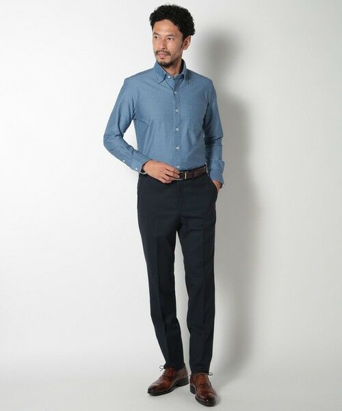 MEN'S BIGI / メンズビギ セットアップ | ドビー柄スリムフィットスーツセットアップ | 詳細15