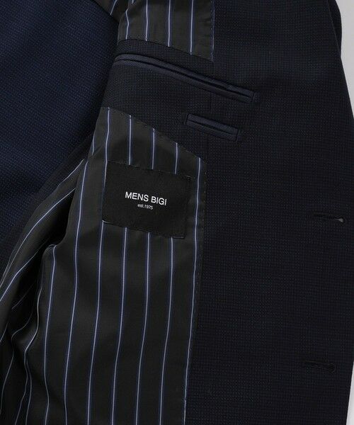 MEN'S BIGI / メンズビギ セットアップ | ドビー柄スリムフィットスーツセットアップ | 詳細21