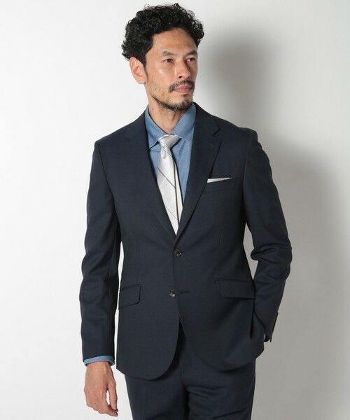 MEN'S BIGI / メンズビギ セットアップ | ドビー柄スリムフィットスーツセットアップ | 詳細8