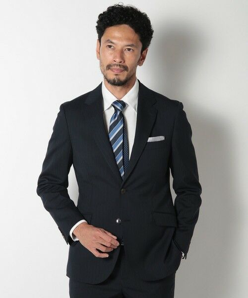 MEN'S BIGI / メンズビギ セットアップ | ヘリンボーンストライプスーツセットアップ | 詳細20