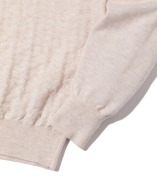 MEN'S BIGI / メンズビギ ニット・セーター | ランダムヘリンボン編み12Gジャカードニット | 詳細4