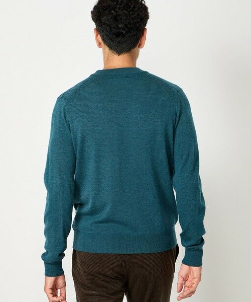 MEN'S BIGI / メンズビギ ニット・セーター | ランダムヘリンボン編み12Gジャカードニット | 詳細9