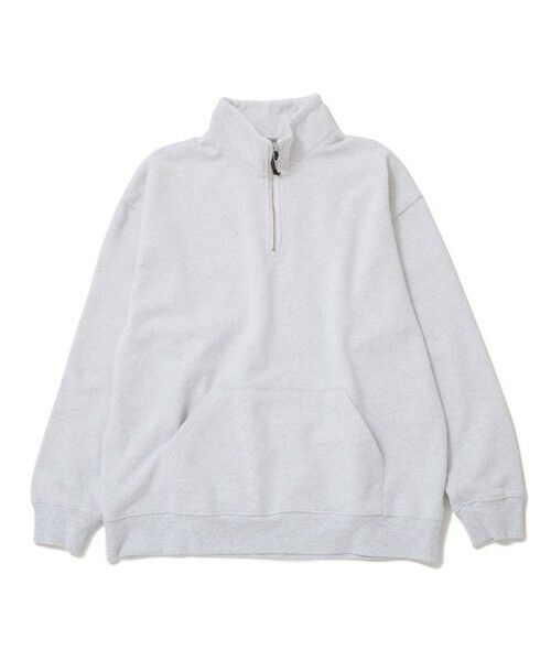 MEN'S BIGI / メンズビギ スウェット | 【SCREEN STARS（スクリーンスターズ）】 HALF ZIP SWEAT（グレー）