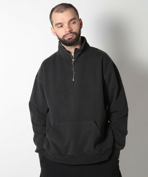 MEN'S BIGI / メンズビギ スウェット | 【SCREEN STARS（スクリーンスターズ）】 HALF ZIP SWEAT | 詳細1