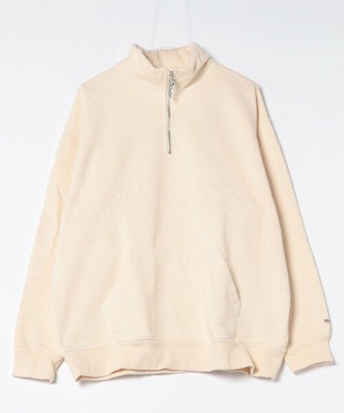 MEN'S BIGI / メンズビギ スウェット | 【SCREEN STARS（スクリーンスターズ）】 HALF ZIP SWEAT（クリーム）