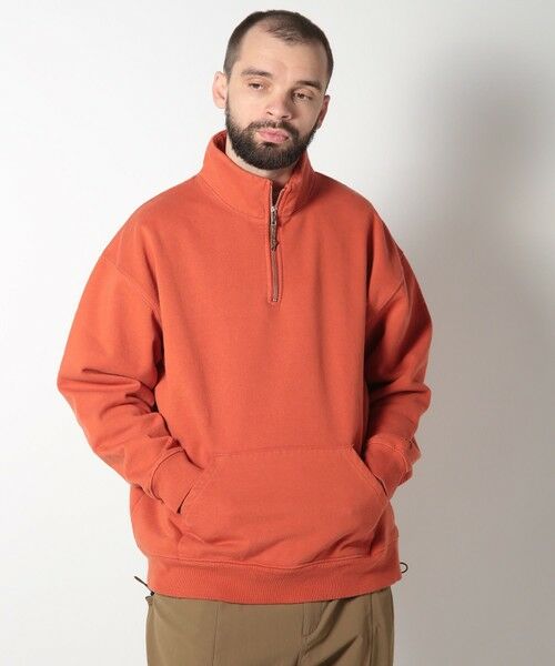 MEN'S BIGI / メンズビギ スウェット | 【SCREEN STARS（スクリーンスターズ）】 HALF ZIP SWEAT | 詳細8