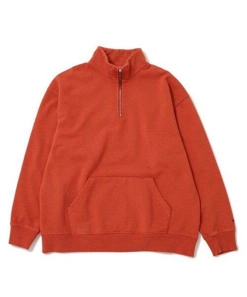 MEN'S BIGI / メンズビギ スウェット | 【SCREEN STARS（スクリーンスターズ）】 HALF ZIP SWEAT（オレンジ）