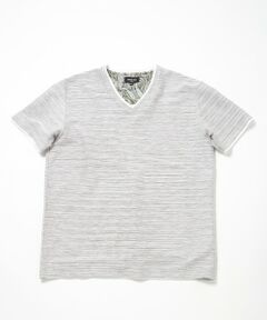 MEN'S BIGI / メンズビギ Tシャツ | 吸水速乾(ABS加工)スラブタックVネックカットソー