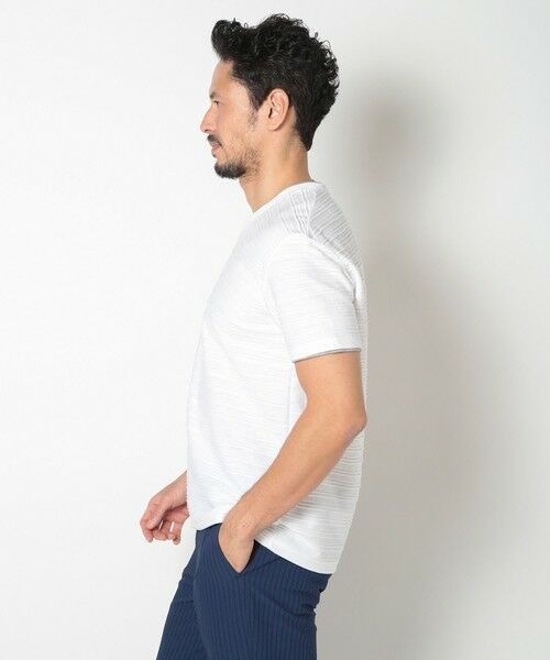 MEN'S BIGI / メンズビギ Tシャツ | 吸水速乾(ABS加工)スラブタックVネックカットソー | 詳細2
