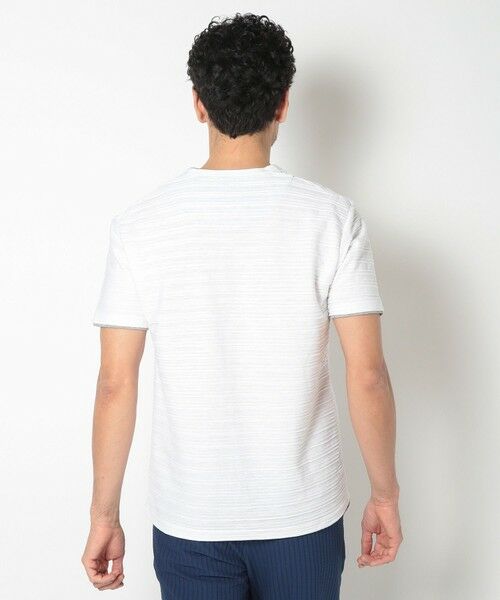 MEN'S BIGI / メンズビギ Tシャツ | 吸水速乾(ABS加工)スラブタックVネックカットソー | 詳細3