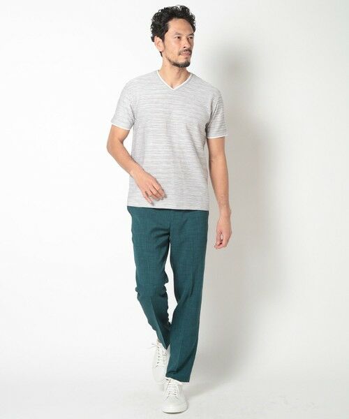 MEN'S BIGI / メンズビギ Tシャツ | 吸水速乾(ABS加工)スラブタックVネックカットソー | 詳細7