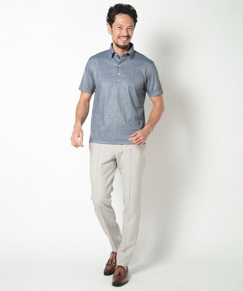 MEN'S BIGI / メンズビギ ポロシャツ | 【ACTIVE TAILOR】COOL MAX ツイルプリントジャージポロシャツ | 詳細12