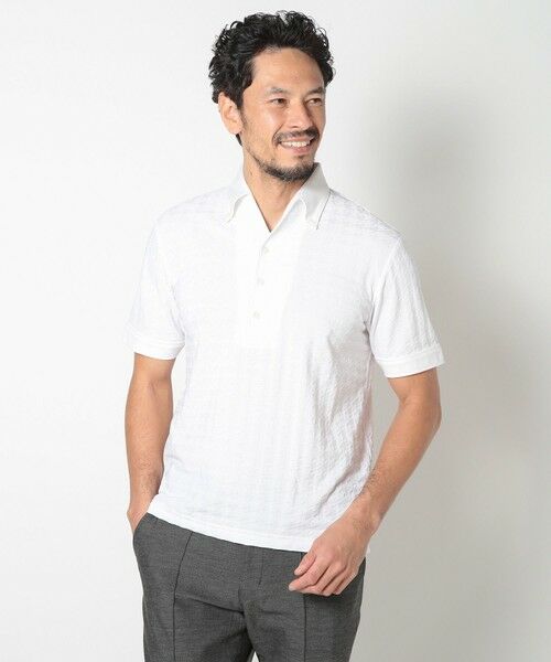 MEN'S BIGI / メンズビギ ポロシャツ | 【ACTIVE TAILOR】リンクスジャカードポロシャツ | 詳細1