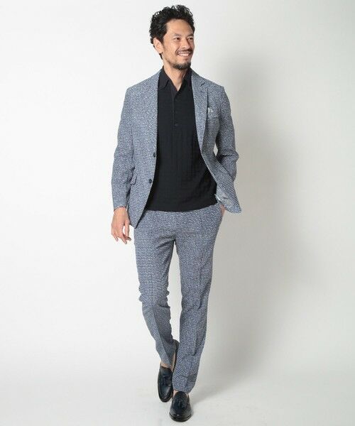 MEN'S BIGI / メンズビギ ポロシャツ | 【ACTIVE TAILOR】リンクスジャカードポロシャツ | 詳細8