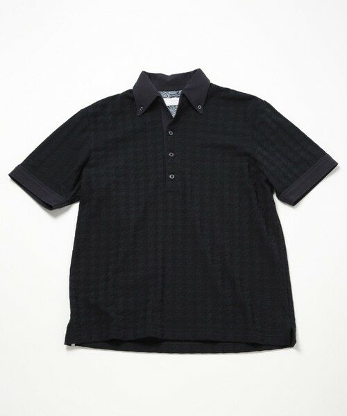 MEN'S BIGI / メンズビギ ポロシャツ | 【ACTIVE TAILOR】リンクスジャカードポロシャツ（ネイビー）