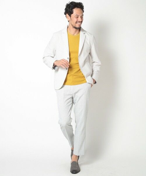 MEN'S BIGI / メンズビギ Tシャツ | リンクスジャカードシルケットカットソー | 詳細9