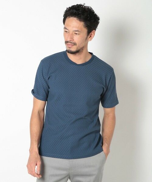MEN'S BIGI / メンズビギ Tシャツ | リンクスジャカードシルケットカットソー | 詳細14