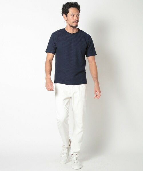 MEN'S BIGI / メンズビギ Tシャツ | リンクスジャカードシルケットカットソー | 詳細21