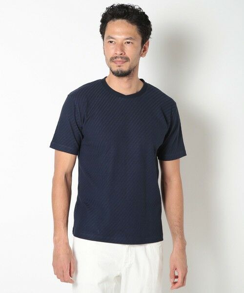 MEN'S BIGI / メンズビギ Tシャツ | リンクスジャカードシルケットカットソー | 詳細20
