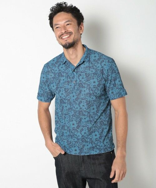MEN'S BIGI / メンズビギ ポロシャツ | 【LIBERTY】吸水速乾アーカイブ花柄ポロシャツ | 詳細1