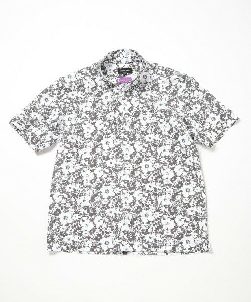 MEN'S BIGI / メンズビギ ポロシャツ | 【LIBERTY】吸水速乾アーカイブ花柄ポロシャツ（ホワイト系）