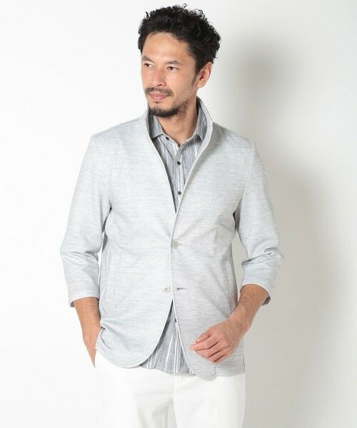 MEN'S BIGI / メンズビギ その他アウター | 接触冷感スタンドカラー7分ジャケット | 詳細4