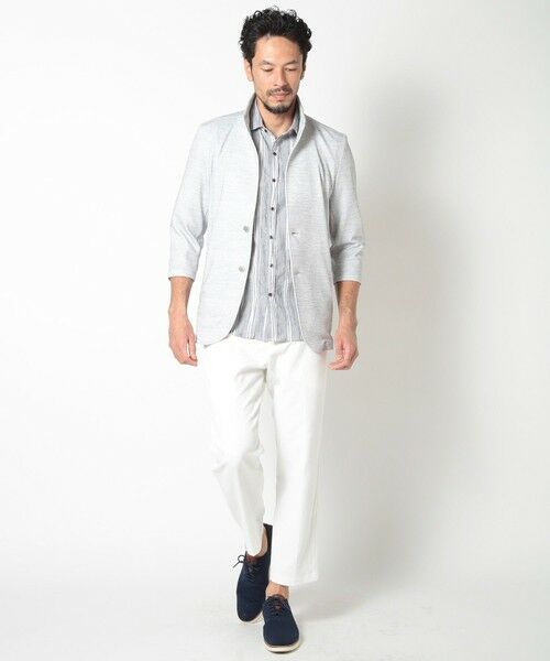MEN'S BIGI / メンズビギ その他アウター | 接触冷感スタンドカラー7分ジャケット | 詳細5