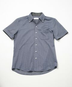 MEN'S BIGI / メンズビギ ポロシャツ | 【ACTIVE TAILOR】吸水速乾ミニワッフルワンピースカラー半袖シャツ