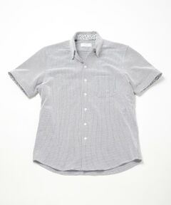 MEN'S BIGI / メンズビギ ポロシャツ | 【ACTIVE TAILOR】吸水速乾ミニワッフルワンピースカラー半袖シャツ