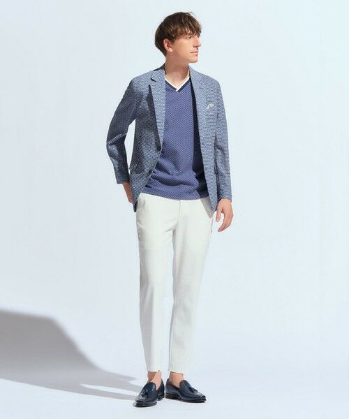 MEN'S BIGI / メンズビギ Tシャツ | 膨れジャカードVネックTシャツ | 詳細6