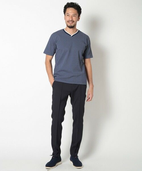 MEN'S BIGI / メンズビギ Tシャツ | 膨れジャカードVネックTシャツ | 詳細2