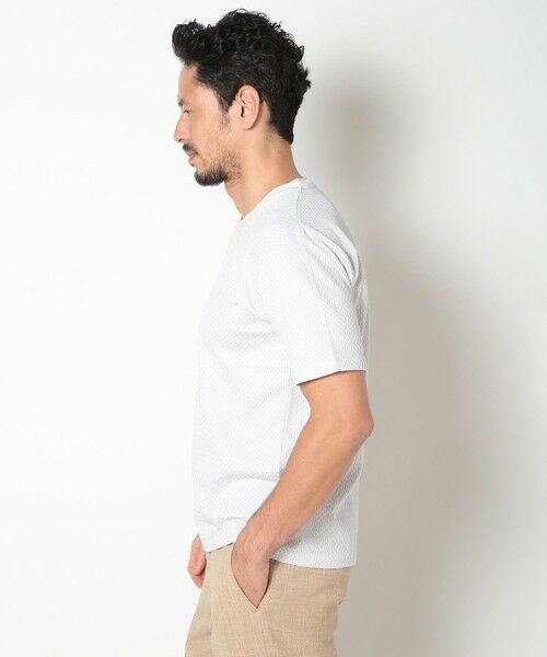 MEN'S BIGI / メンズビギ Tシャツ | 膨れジャカードVネックTシャツ | 詳細8
