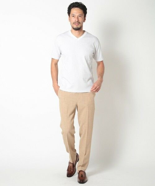 MEN'S BIGI / メンズビギ Tシャツ | 膨れジャカードVネックTシャツ | 詳細10