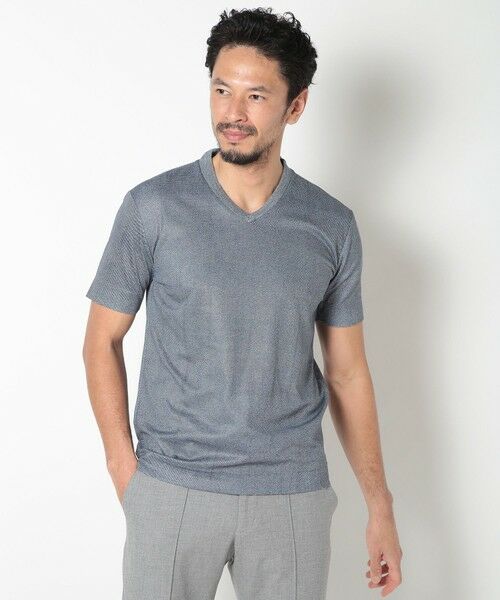 MEN'S BIGI / メンズビギ Tシャツ | 【ACTIVE TAILOR】COOLMAXツイルプリントジャージカットソー | 詳細13