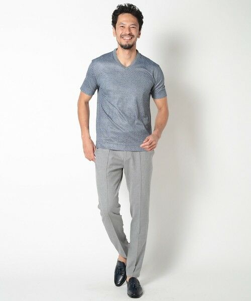 MEN'S BIGI / メンズビギ Tシャツ | 【ACTIVE TAILOR】COOLMAXツイルプリントジャージカットソー | 詳細14