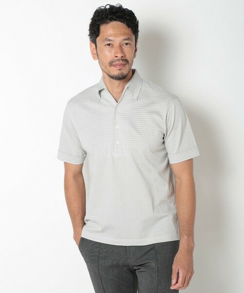 MEN'S BIGI / メンズビギ ポロシャツ | 【ACTIVE TAILOR】COOL MAXサッカー織りワンピースカラーポロシャツ | 詳細1