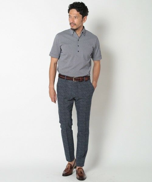 MEN'S BIGI / メンズビギ ポロシャツ | 【ACTIVE TAILOR】COOL MAXサッカー織りワンピースカラーポロシャツ | 詳細8