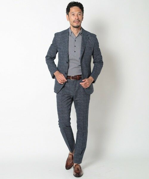 MEN'S BIGI / メンズビギ ポロシャツ | 【ACTIVE TAILOR】COOL MAXサッカー織りワンピースカラーポロシャツ | 詳細9