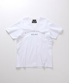 MEN'S BIGI / メンズビギ Tシャツ | 【1PIU1UGUALE3 RELAX】別注　ロゴラインストーンTシャツ