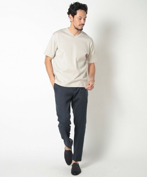 MEN'S BIGI / メンズビギ Tシャツ | 60/2マーセライズジャージVネックTEE | 詳細7