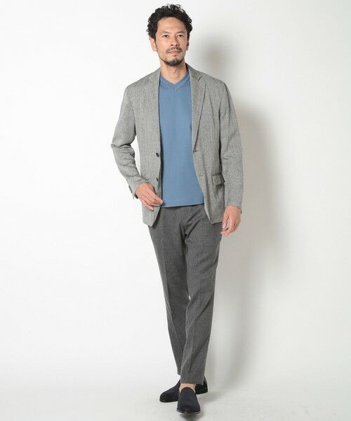 MEN'S BIGI / メンズビギ Tシャツ | 60/2マーセライズジャージVネックTEE | 詳細14