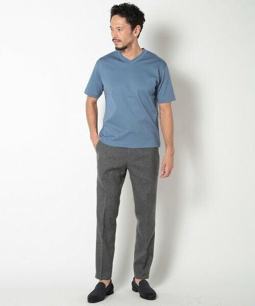 MEN'S BIGI / メンズビギ Tシャツ | 60/2マーセライズジャージVネックTEE | 詳細13