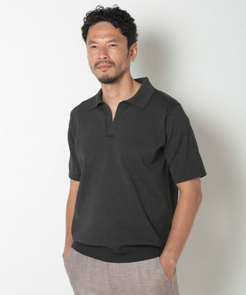 MEN'S BIGI / メンズビギ ポロシャツ | LIBERTYプリントスキッパーニットポロシャツ | 詳細4