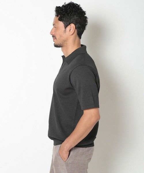 MEN'S BIGI / メンズビギ ポロシャツ | LIBERTYプリントスキッパーニットポロシャツ | 詳細5