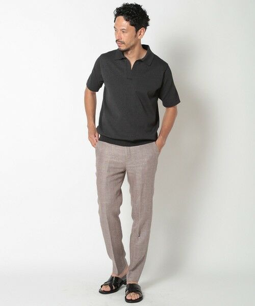 MEN'S BIGI / メンズビギ ポロシャツ | LIBERTYプリントスキッパーニットポロシャツ | 詳細7