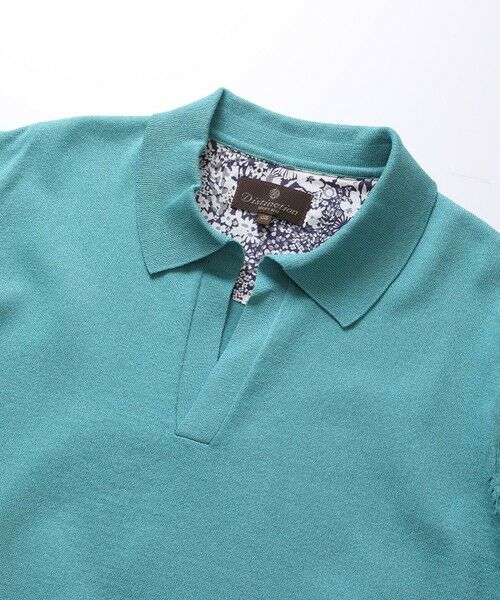 MEN'S BIGI / メンズビギ ポロシャツ | LIBERTYプリントスキッパーニットポロシャツ | 詳細12