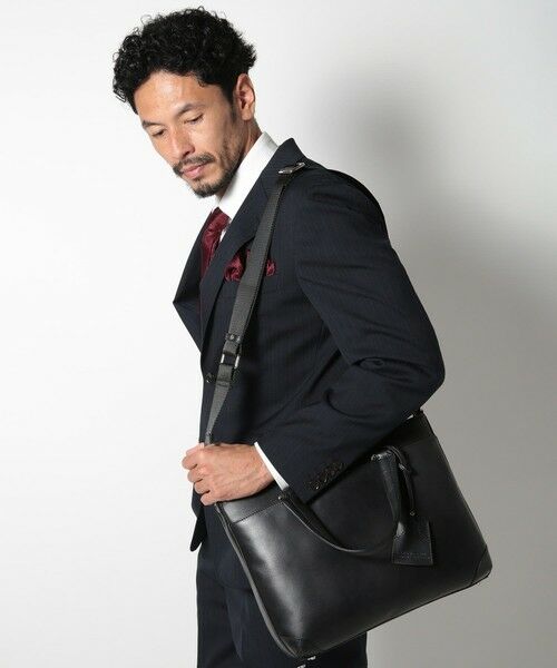 MEN'S BIGI / メンズビギ ビジネスバッグ | 【SEEKER/シーカー】別注ムラレザー2WAYブリーフケース | 詳細3