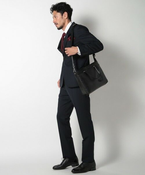 MEN'S BIGI / メンズビギ ビジネスバッグ | 【SEEKER/シーカー】別注ムラレザー2WAYブリーフケース | 詳細4