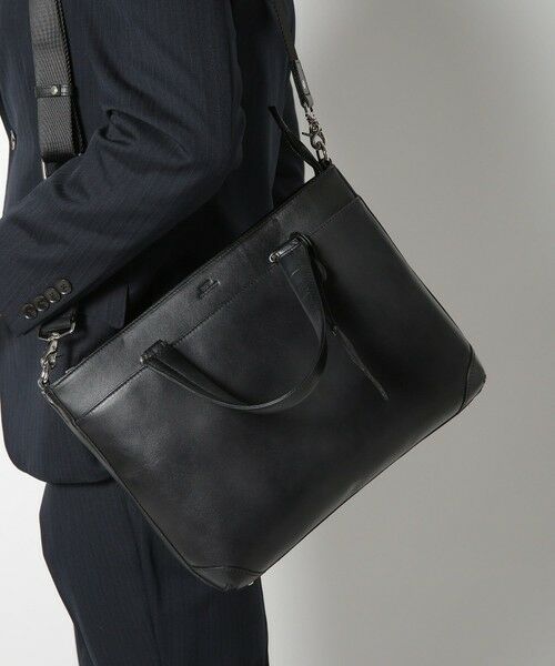MEN'S BIGI / メンズビギ ビジネスバッグ | 【SEEKER/シーカー】別注ムラレザー2WAYブリーフケース | 詳細1