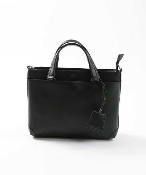 MEN'S BIGI / メンズビギ ビジネスバッグ | 【SEEKER/シーカー】別注ムラレザー2WAYブリーフケース（ブラック）